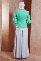 Tesettür giyim YEŞİL ALVİNA CEKETLİ TULUMLU TAKIM T 3863