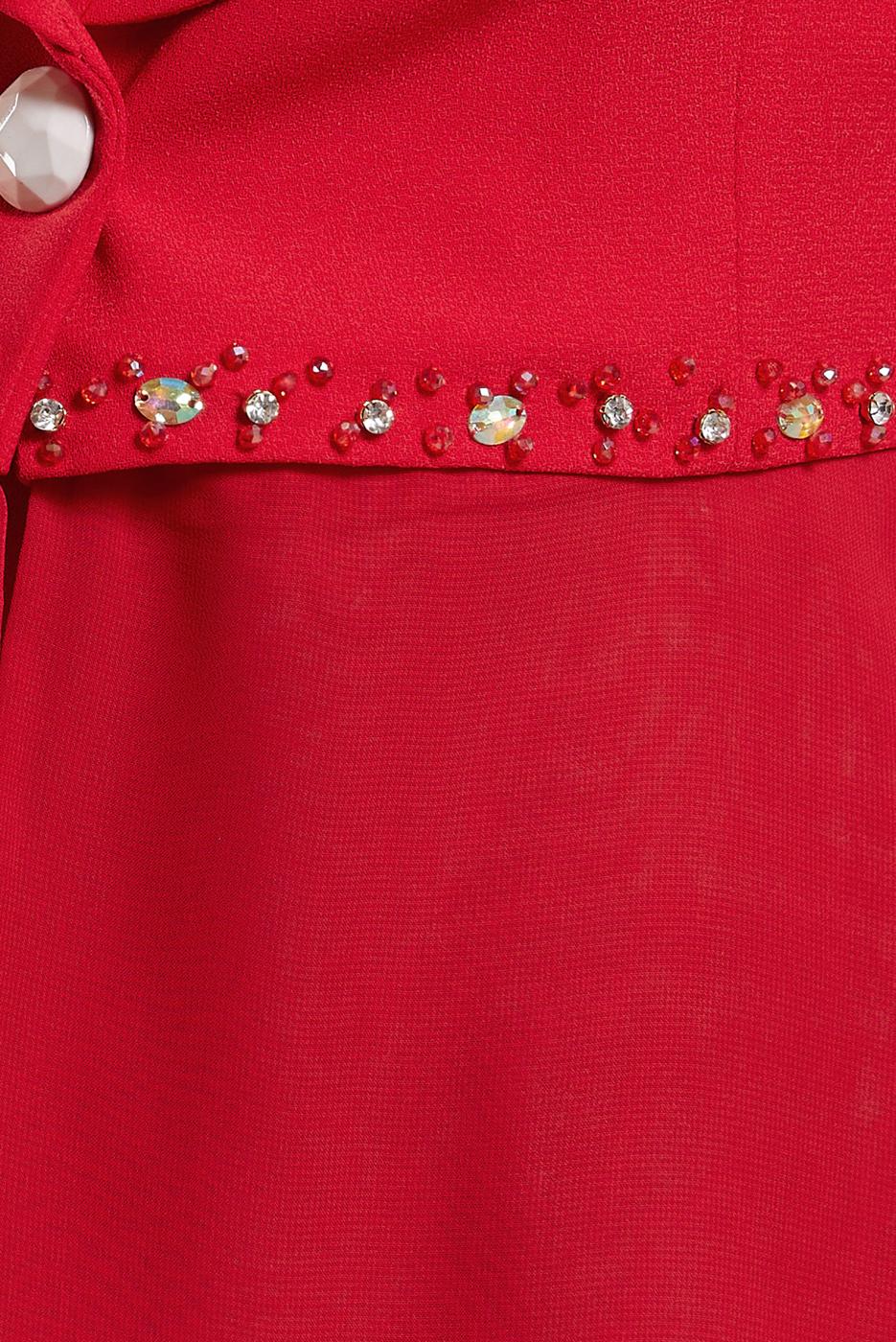 Hijab clothing RED ALVINA DRESS SUIT WITH JACKET T 3874