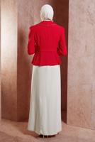 Hijab clothing RED ALVINA DRESS SUIT WITH JACKET T 3874