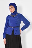 Vêtements hijab BLEU MARINE ALVINA ROBE DE SOIRÉE T 3048