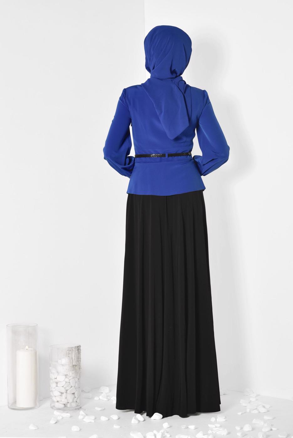 Vêtements hijab BLEU MARINE ALVINA ROBE DE SOIRÉE T 3048