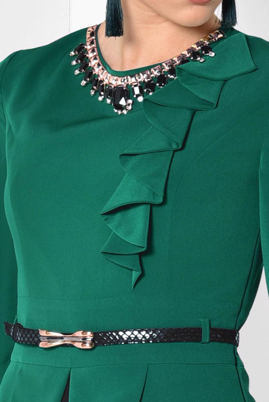 Vêtements hijab VERT ALVINA ROBE DE SOIRÉE T 3048