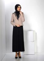 Hijab clothing BEIGE ALVINA DRESS SUIT T 3032