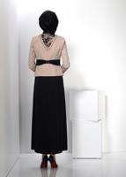 Hijab clothing BEIGE ALVINA DRESS SUIT T 3032