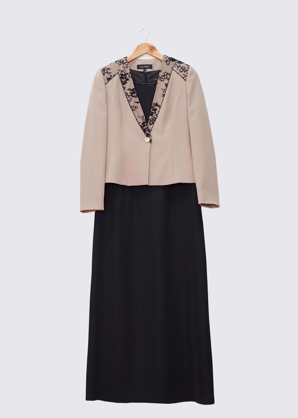 Hijab clothing BEIGE ALVINA DRESS SUIT T 3032