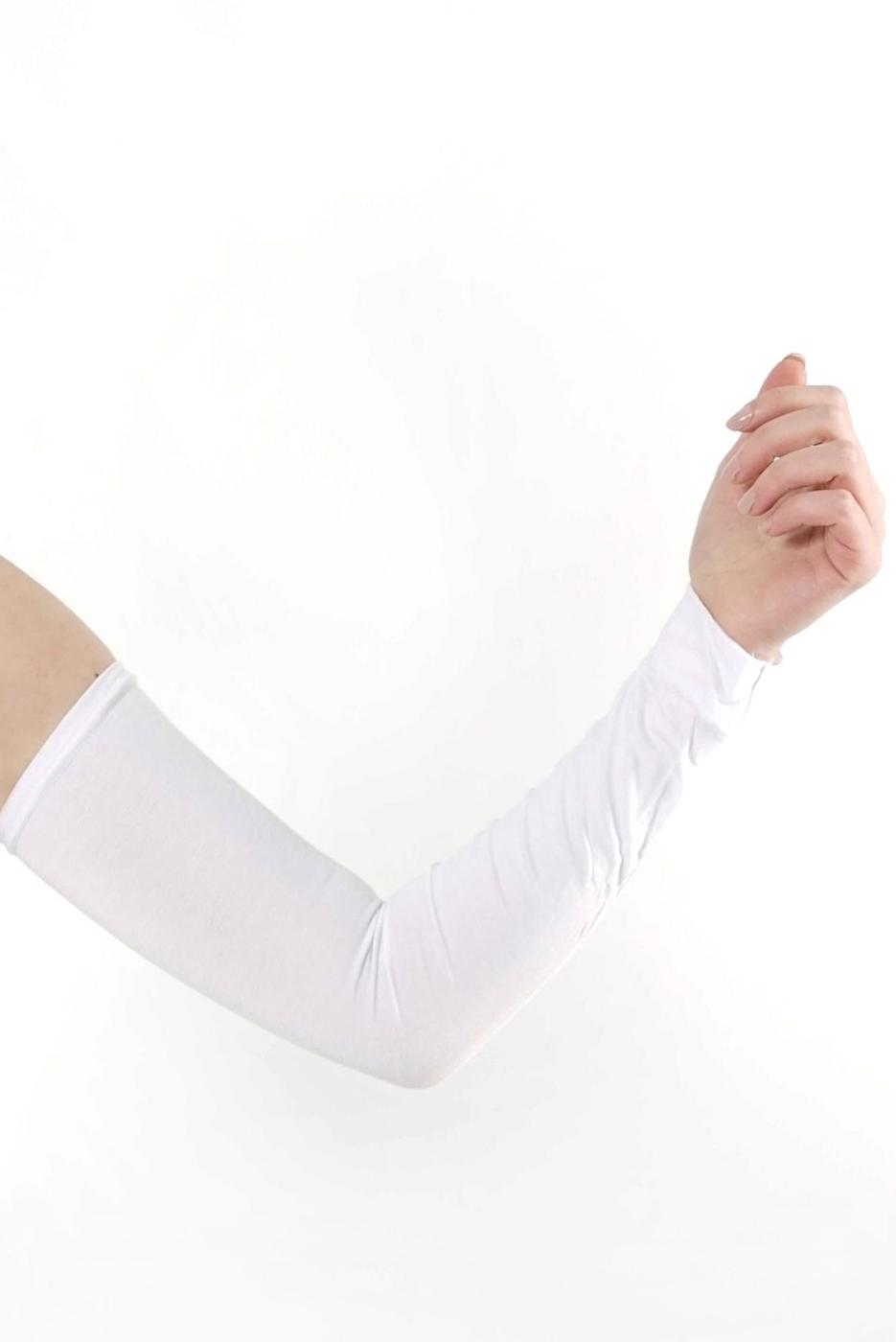 Vêtements hijab BLANC MANCHETTE 40057