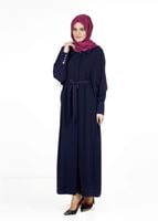 Vêtements hijab BLEU MARINE PARDESSUS À MANCHES DOLMAN 1406