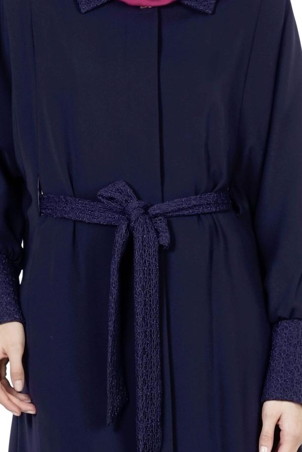 Vêtements hijab BLEU MARINE PARDESSUS À MANCHES DOLMAN 1406 - TRENDTESETTÜR