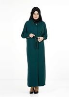 Vêtements hijab VERT PARDESSUS À MANCHES DOLMAN 1406
