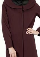 Tesettür giyim MÜRDÜM DERİ DETAYLI PARDESÜ 1422