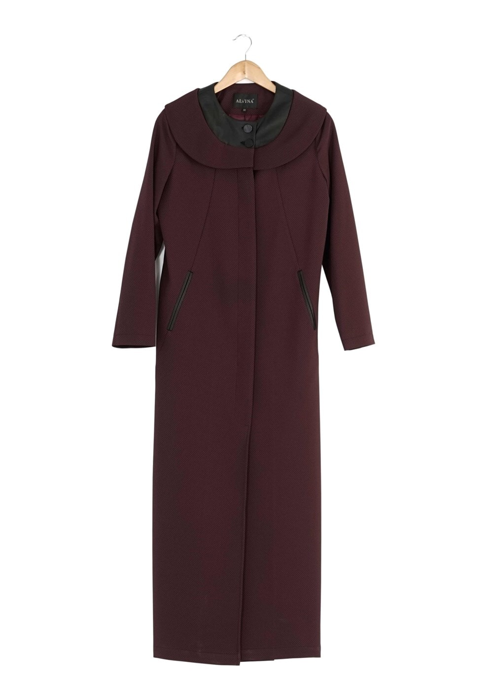 Tesettür giyim MÜRDÜM DERİ DETAYLI PARDESÜ 1422