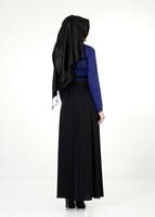 Tesettür giyim LACİVERT TAŞLI ETEKLİ TAKIM 3050 