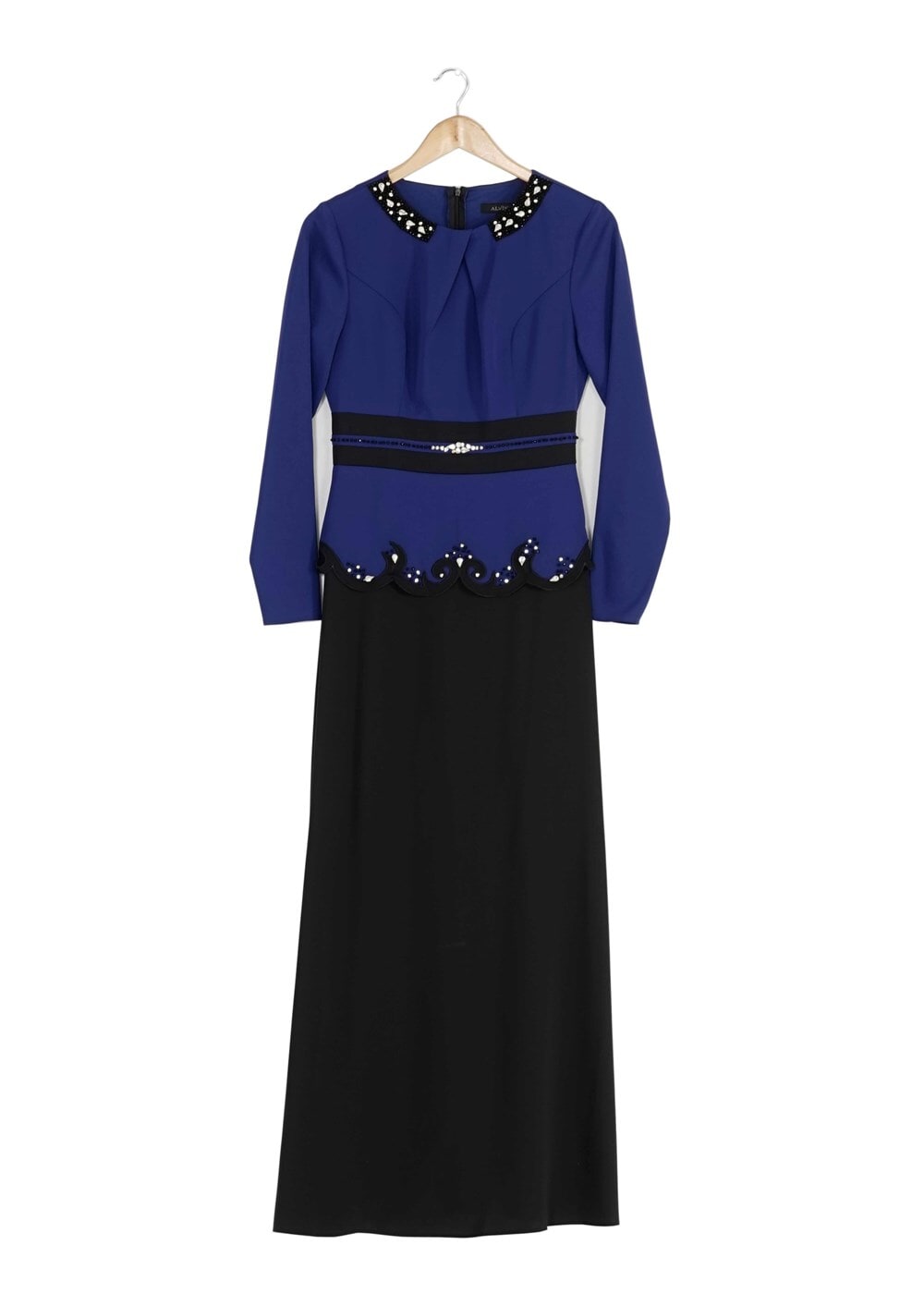 Tesettür giyim LACİVERT TAŞLI ETEKLİ TAKIM 3050 