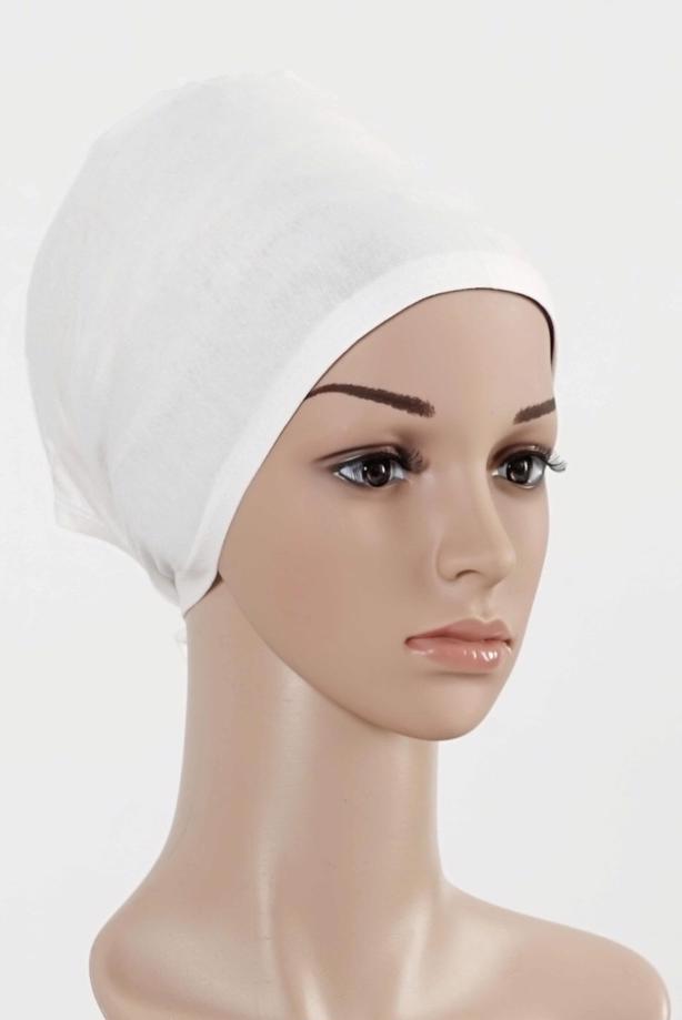 Hijab clothing WHITE T 4055 Alvina Penye Bone - TRENDTESETTÜR