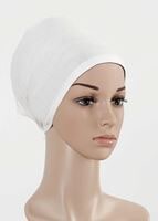 Hijab clothing WHITE T 4055 Alvina Penye Bone