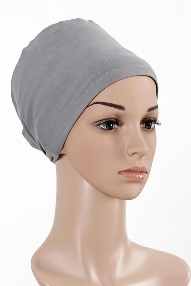 Vêtements hijab GRIS T 4055 Alvina Penye Bone - TRENDTESETTÜR