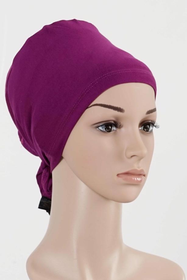 Vêtements hijab POURPRE T 4055 Alvina Penye Bone - TRENDTESETTÜR