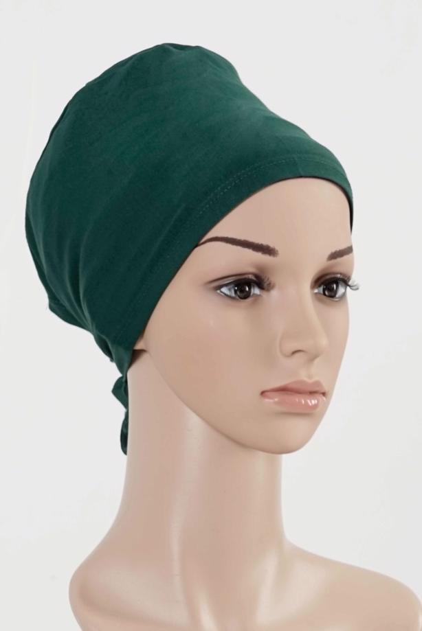 Vêtements hijab VERT T 4055 Alvina Penye Bone - TRENDTESETTÜR