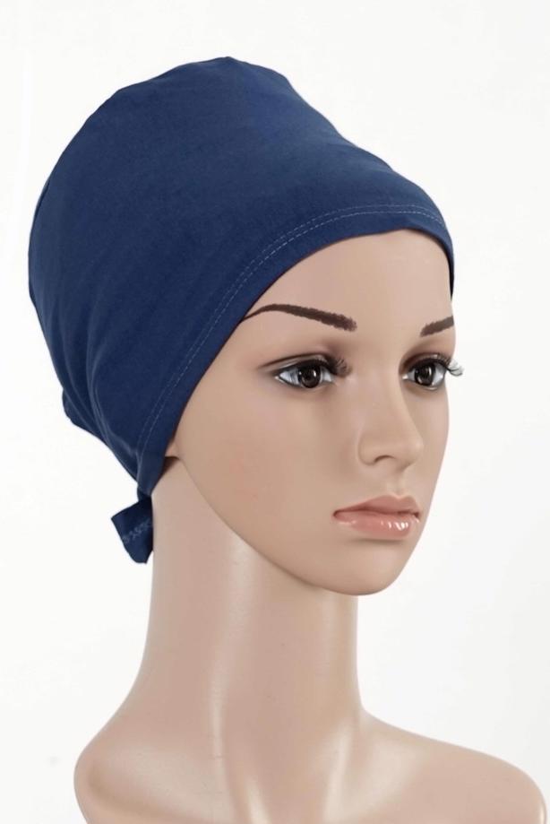 Hijab clothing NAVY BLUE T 4055 Alvina Penye Bone - TRENDTESETTÜR