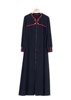 Tesettür giyim LACİVERT FERMUARLI FERACE 8164 