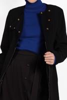 Hijab clothing BLACK ALVINA ZIPPED COAT 9318 