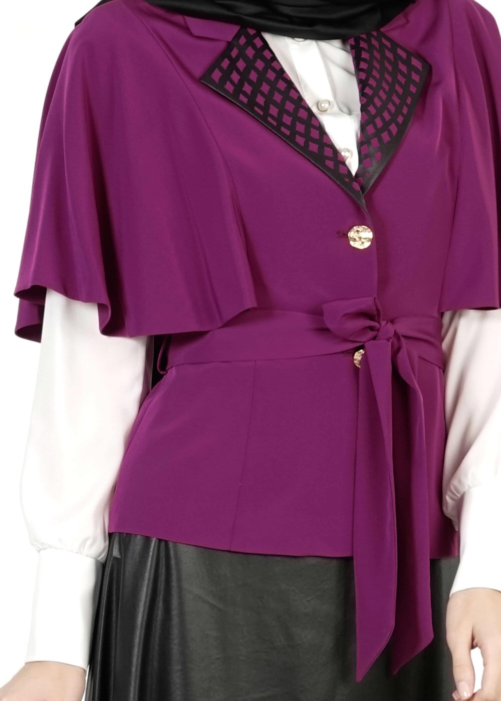 Hijab clothing PURPLE SKIRT SUIT IN 3 PIECES 3045E