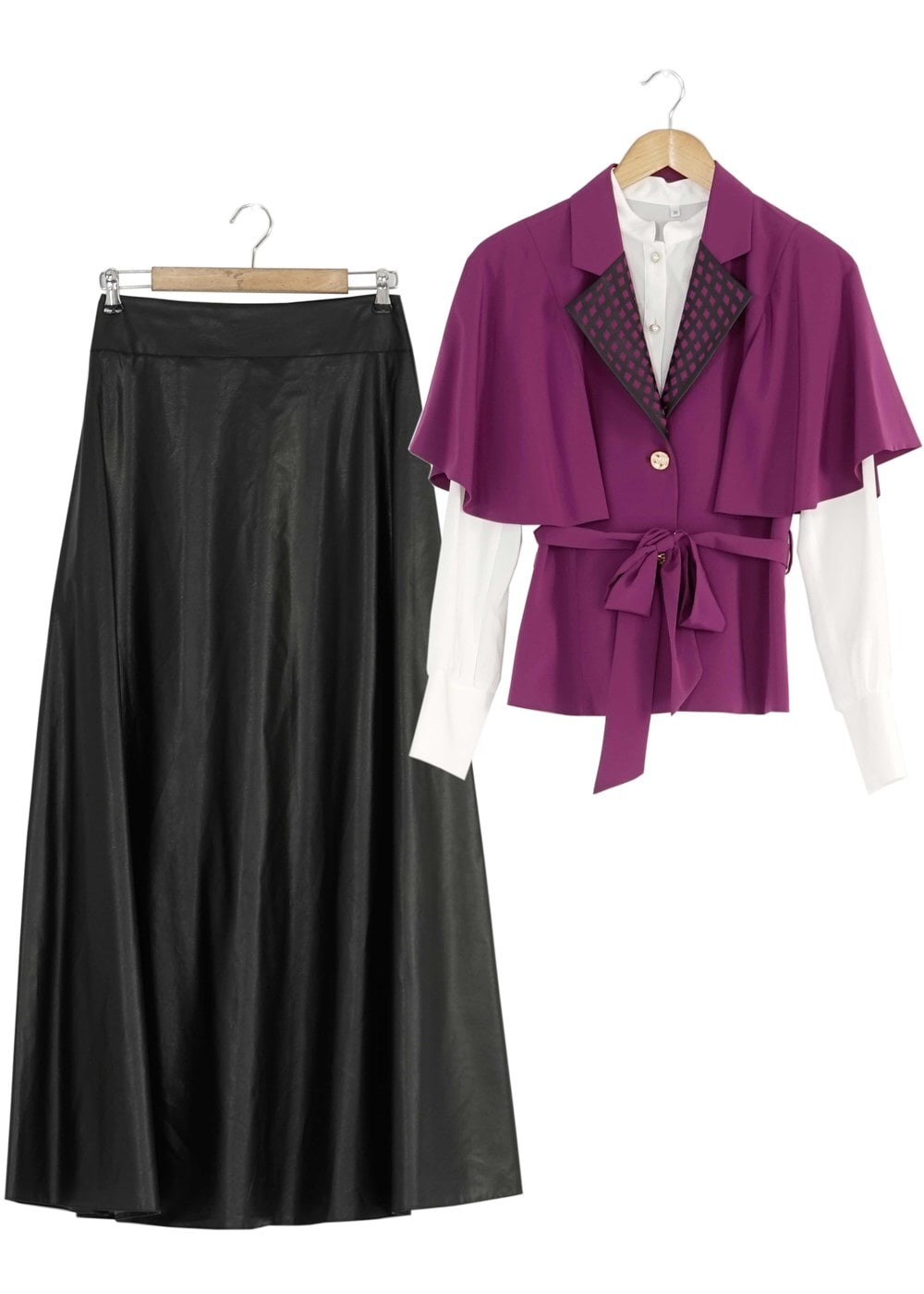 Hijab clothing PURPLE SKIRT SUIT IN 3 PIECES 3045E 
