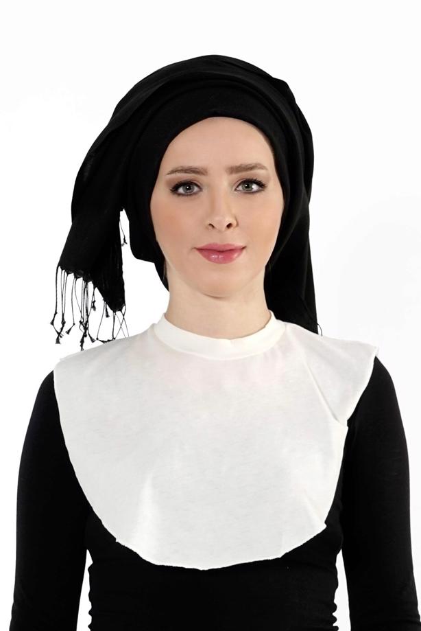 Hijab clothing CREAM COLLAR BLOUSE 35021  - TRENDTESETTÜR