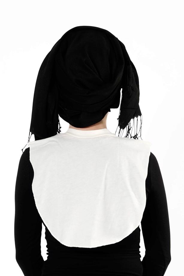 Hijab clothing CREAM COLLAR BLOUSE 35021  - TRENDTESETTÜR