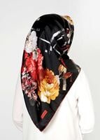 Tesettür giyim SİYAH T 27614 Kristal Esarp