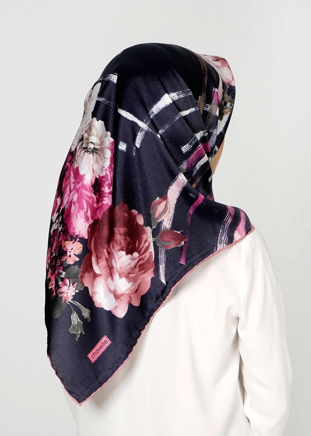 Tesettür giyim LACİVERT T 27614 Kristal Esarp