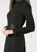 Tesettür giyim HAKİ 4001 ELBİSE