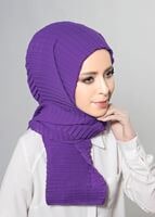 Vêtements hijab POURPRE T 58094 Viskon Şal