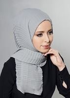 Vêtements hijab GRIS T 58094 Viskon Şal