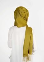 Vêtements hijab VERT T 28006 Jakarlı Şal