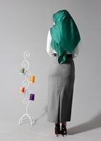 Tesettür giyim SİYAH 6771-1 ETEK