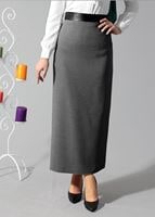 Tesettür giyim SİYAH 6771-1 ETEK