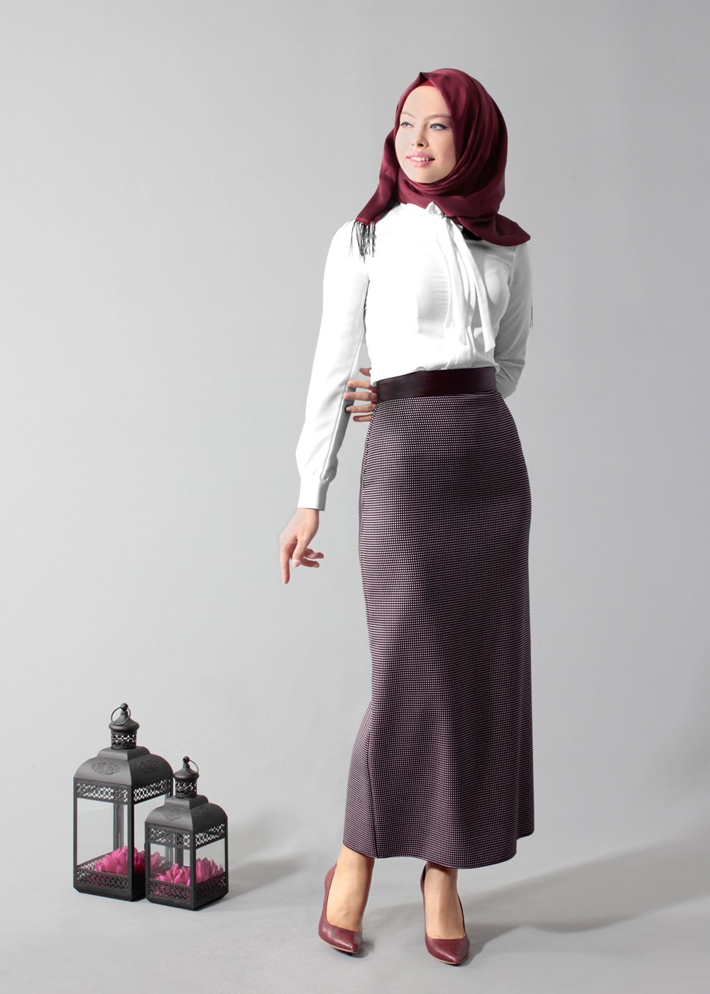 Tesettür giyim MÜRDÜM 6771-1 ETEK