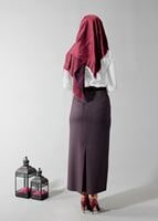 Tesettür giyim MÜRDÜM 6771-1 ETEK