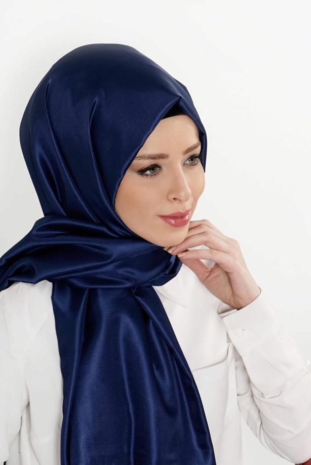 Vêtements hijab BLEU MARINE T 9534-1 Garzen Şal - TRENDTESETTÜR
