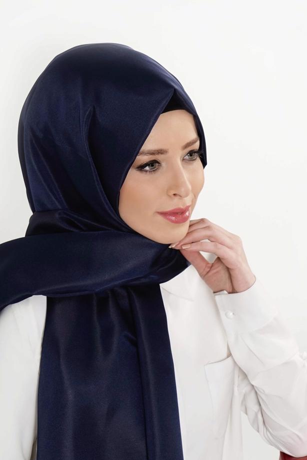 Vêtements hijab BLEU MARINE T 9534-1 Garzen Şal - TRENDTESETTÜR