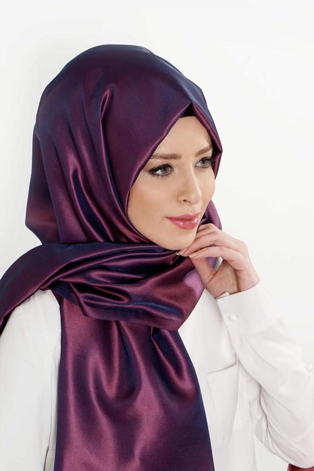 Vêtements hijab BLEU MARINE T 9534-1 Garzen Şal - TRENDTESETTÜR