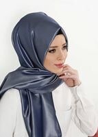 Vêtements hijab ARGENT T 9534-1 Garzen Şal
