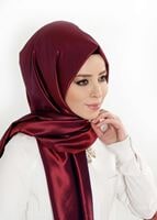 Vêtements hijab ROUGE BORDEAUX T 9534-1 Garzen Şal