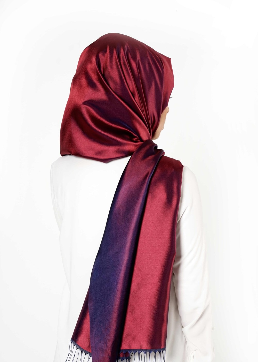 Vêtements hijab ROUGE BORDEAUX T 9534-1 Garzen Şal