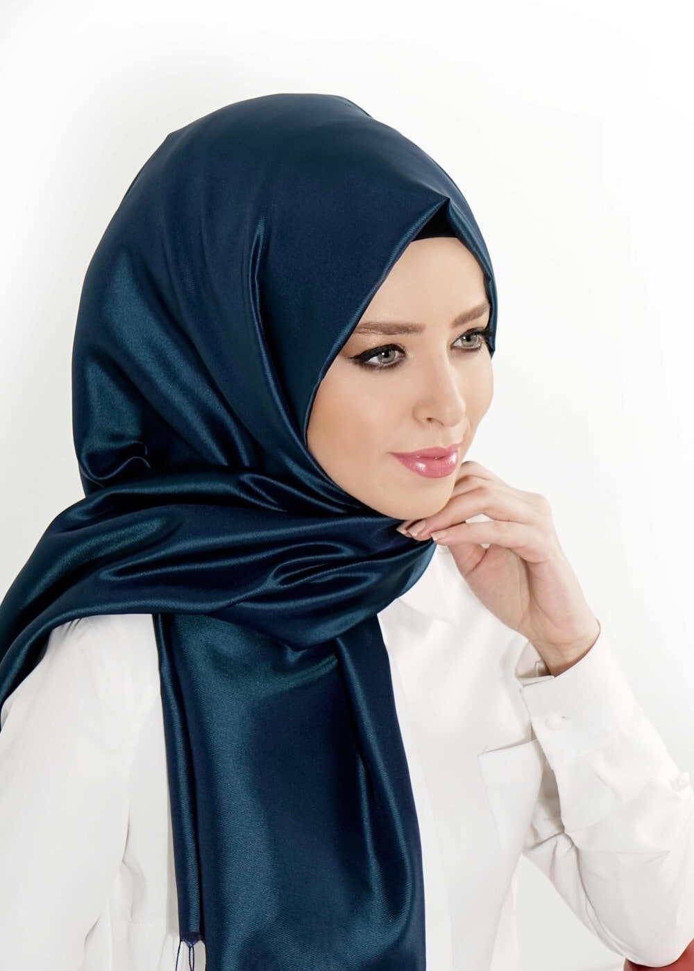 Vêtements hijab VERT T 9534-1 Garzen Şal