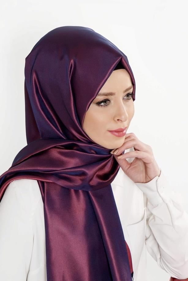 Tesettür giyim FUŞYA T 9534-1 Garzen Şal - TRENDTESETTÜR