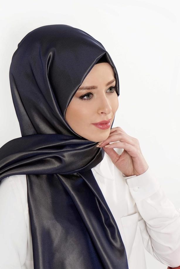Tesettür giyim LACİVERT T 9534-1 Garzen Şal - TRENDTESETTÜR