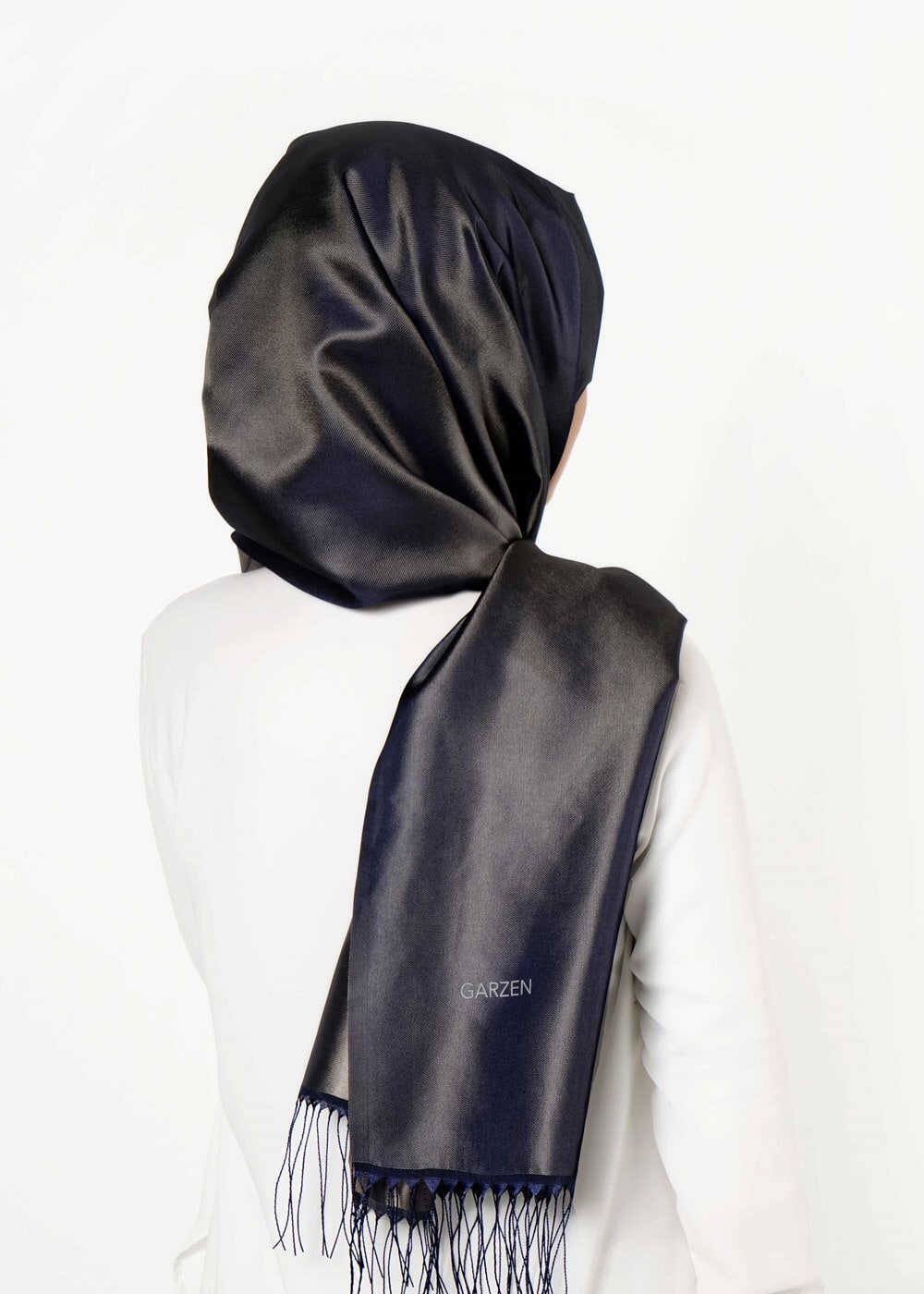 Vêtements hijab BLEU MARINE T 9534-1 Garzen Şal