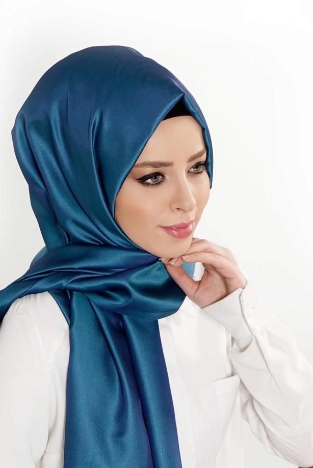 Vêtements hijab BLEU T 9534-1 Garzen Şal - TRENDTESETTÜR